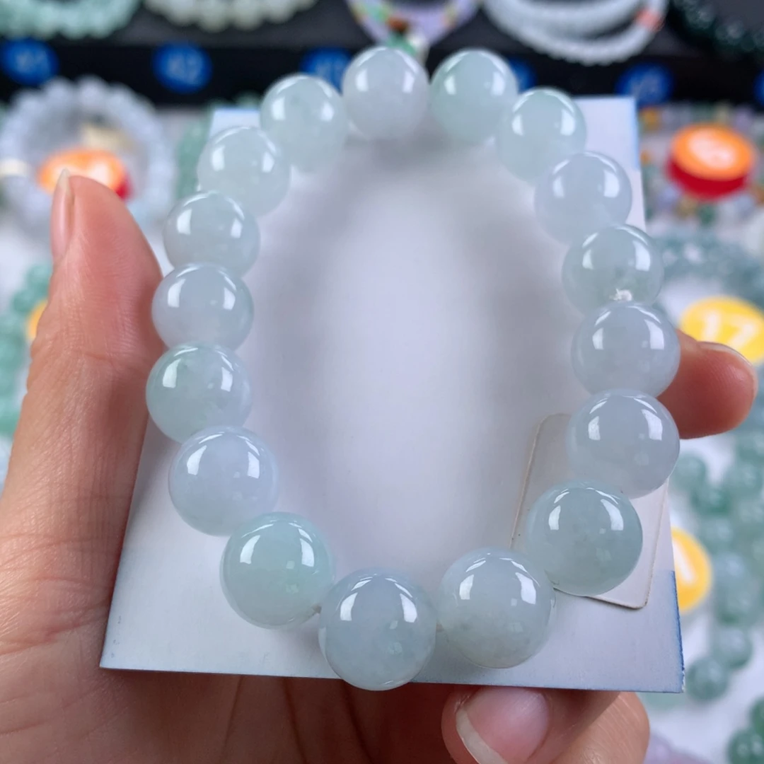 翡翠未镶嵌手链卡12.3