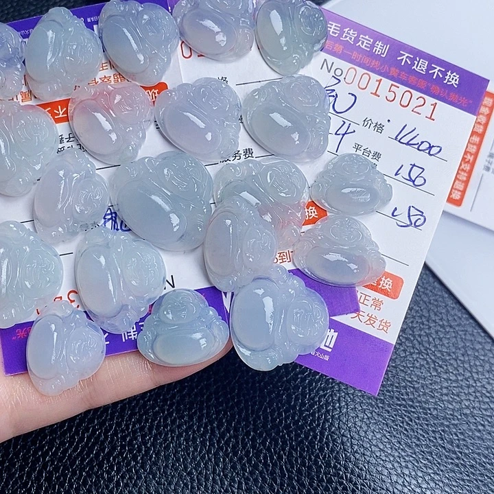 流***月定制翡翠未镶嵌翡翠