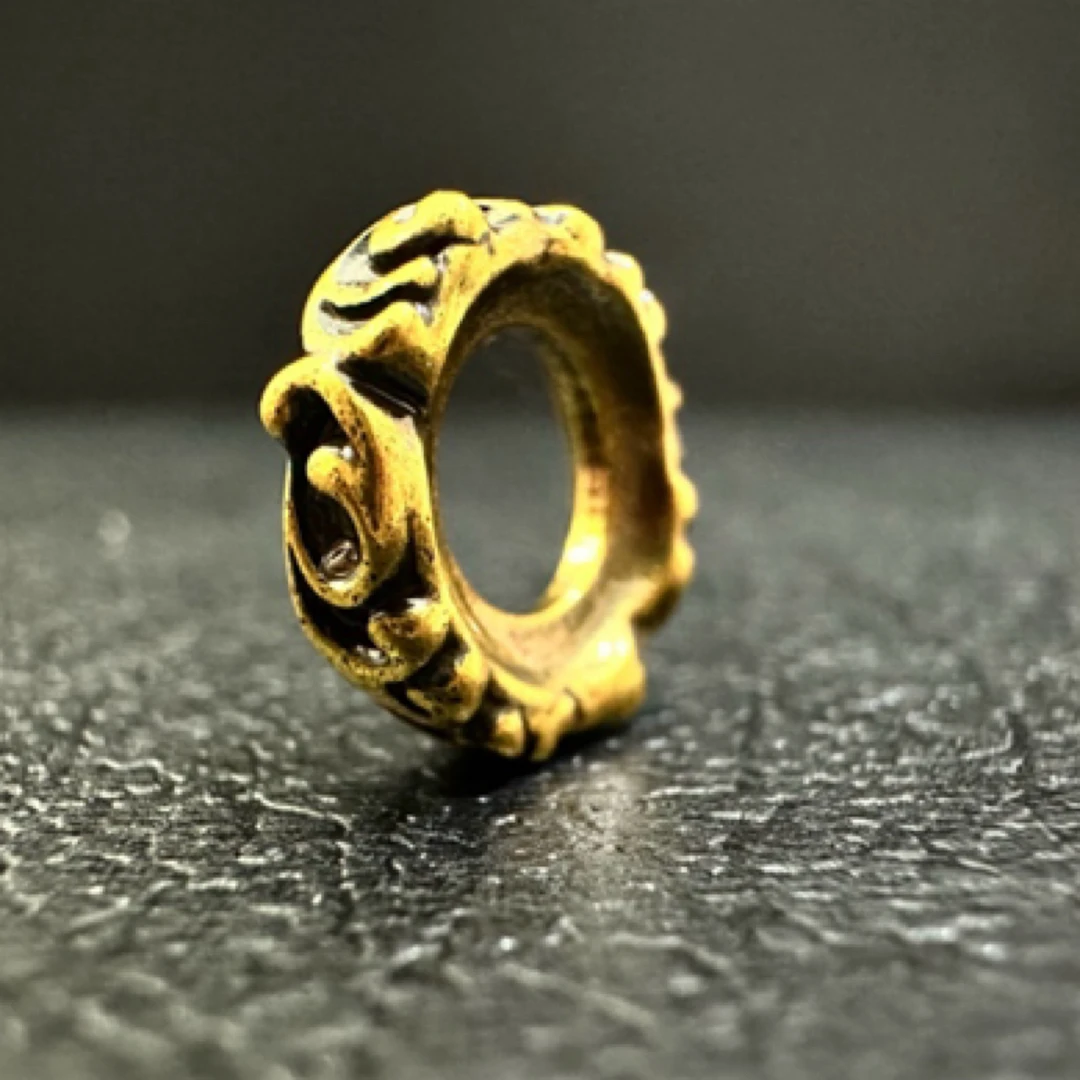 925银银制品 浪骨卡环配饰一个12mm