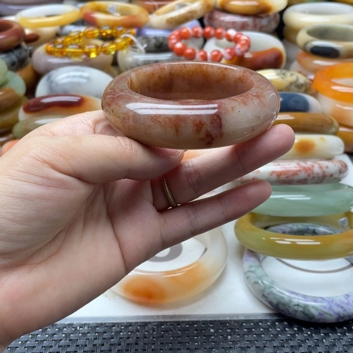 黑曜岩未镶嵌手镯