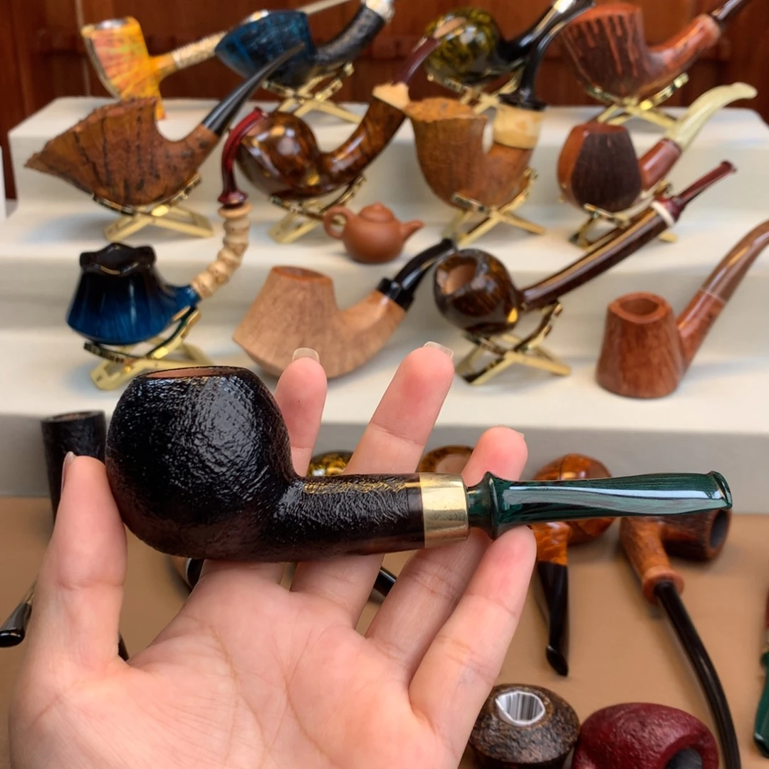谷***粒高品质石楠木烟斗