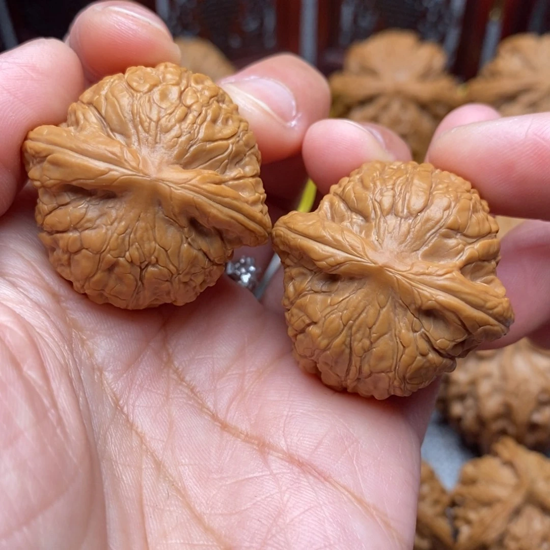 文玩核桃把件全品毕业乾隆磨35尺