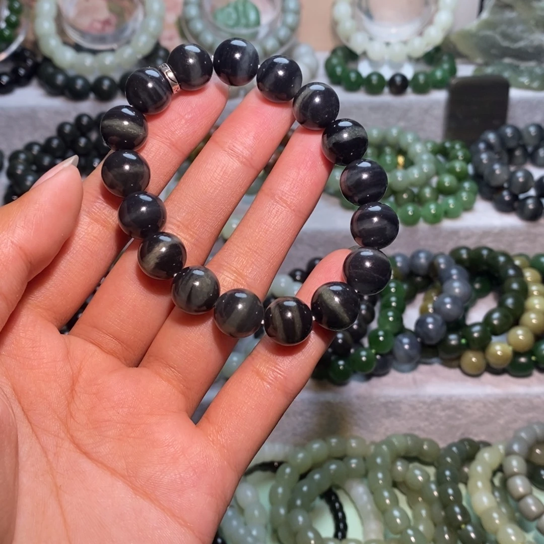 和田玉未镶嵌手链