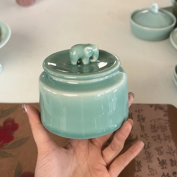 龙泉云间青瓷小米茶器