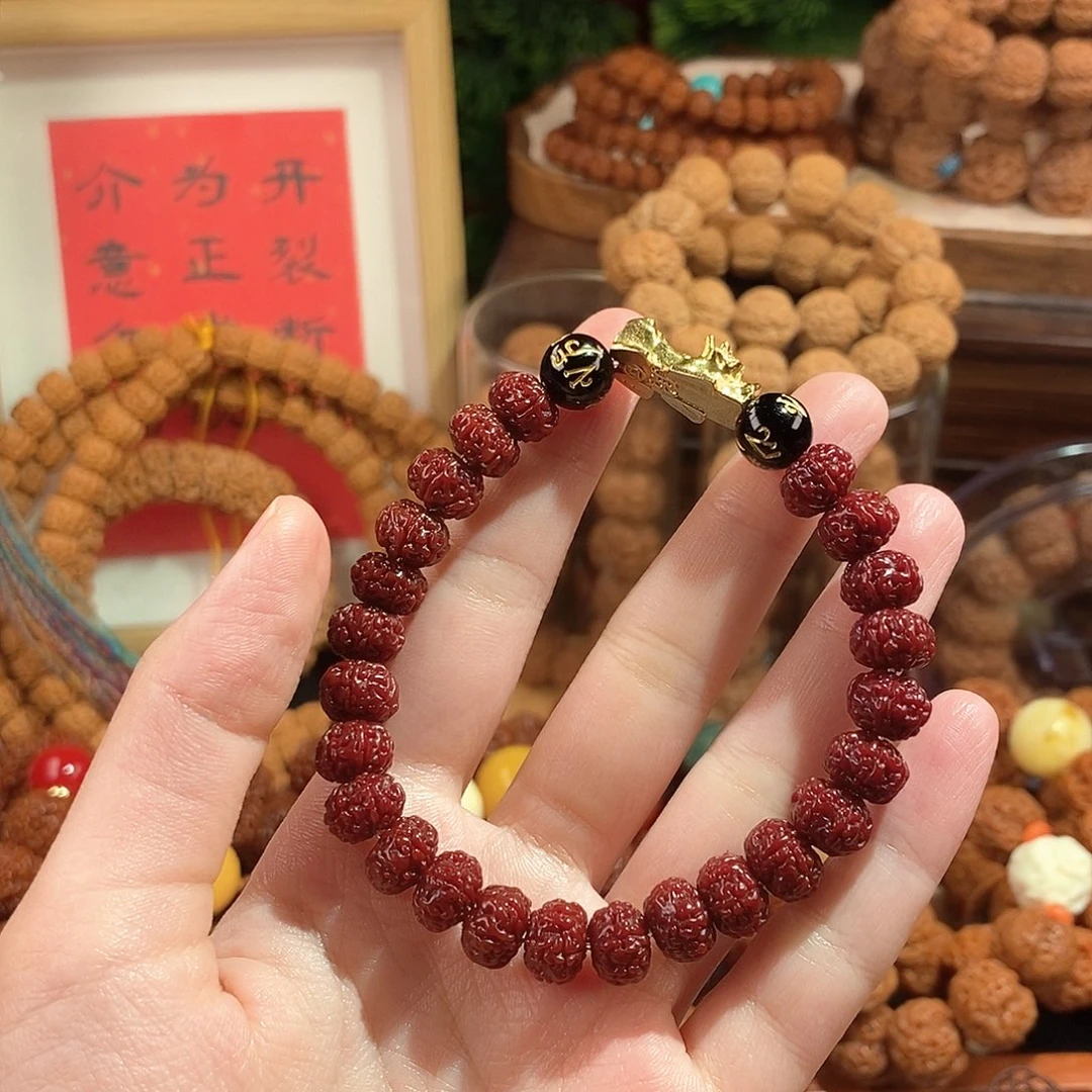 金刚菩提手串106玉化小貔