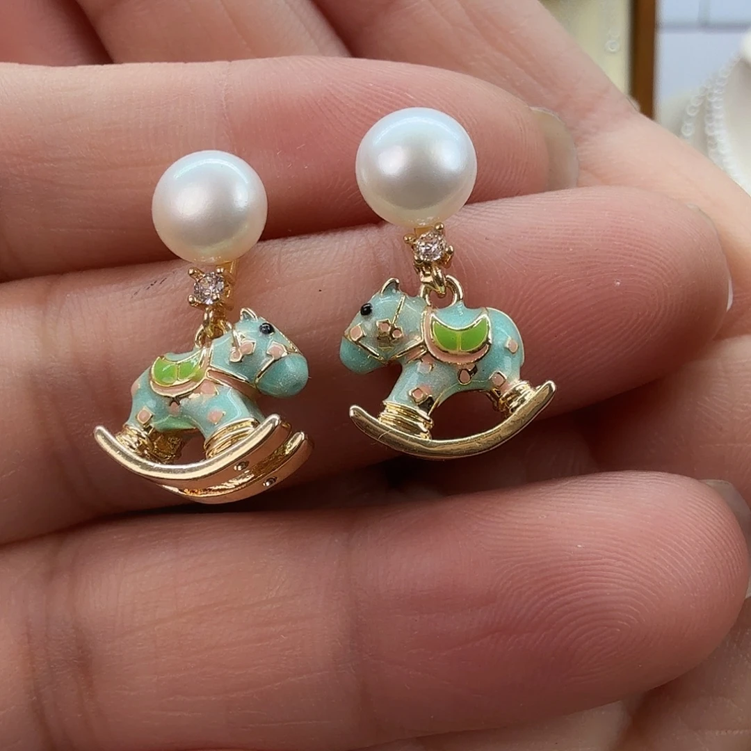 未镶嵌耳饰淡水珍珠