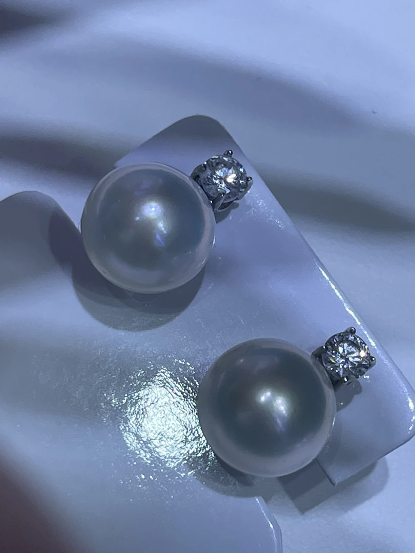 11-12mm淡水纯银镶嵌