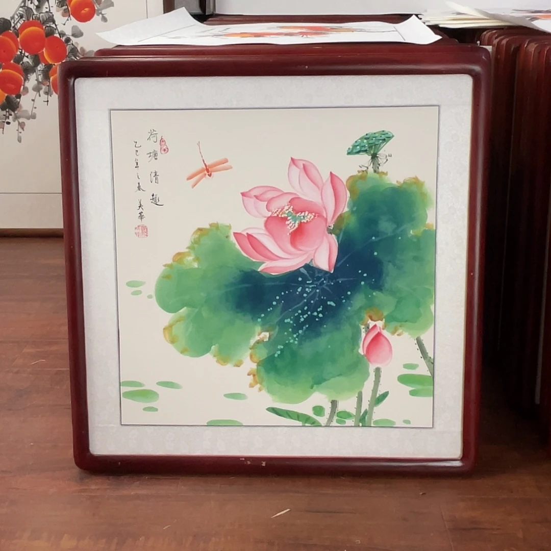 国画带框尺寸63*63厘米