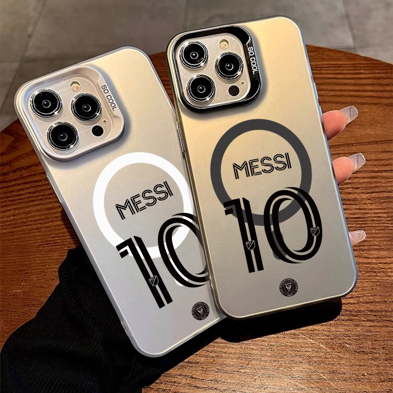 球星梅西10号适用苹果17promax手机壳iPhone17Pro磁吸16防摔5全包
