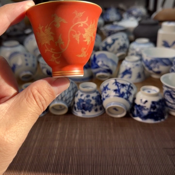 青花瓷器杯子茶具套装