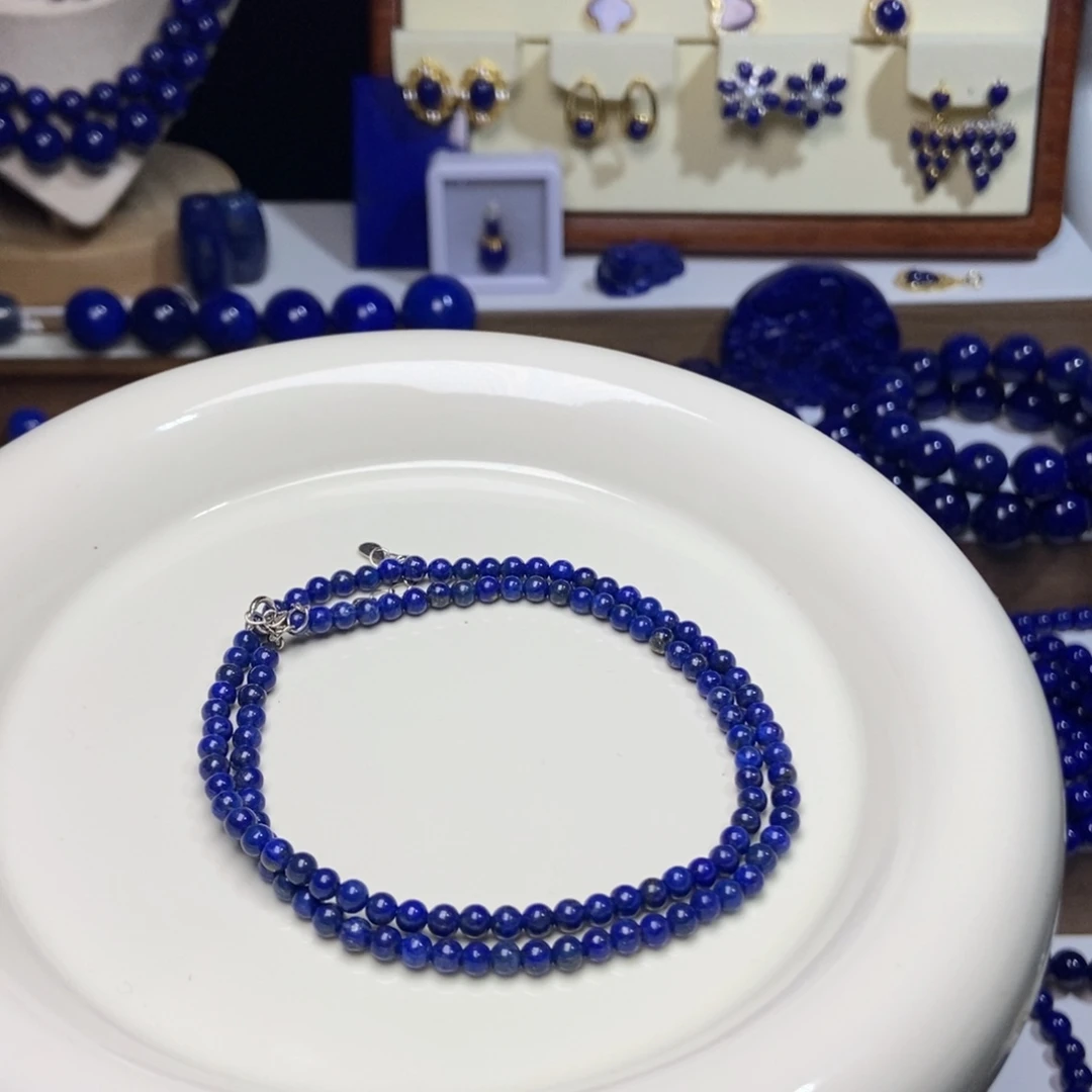 青金石未镶嵌特漏 锁骨链3.5mm+