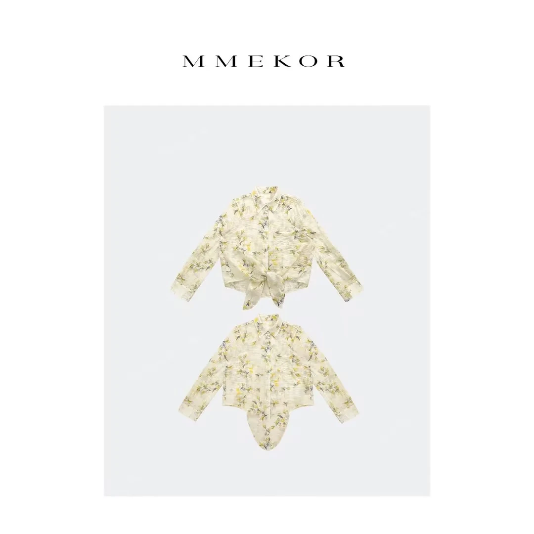 MMEKOR “画鸢美人” 衬衫 时髦书呆子上衣 87901