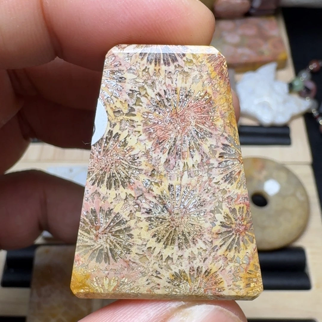 未镶嵌纯天然色有机玉石保真色硅化玉