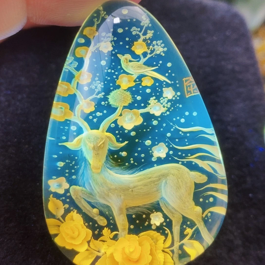 【闪购商品】金珀吊坠(不含链)未镶嵌