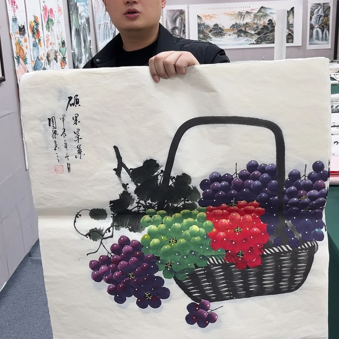 国画宣纸国画纯手绘作品