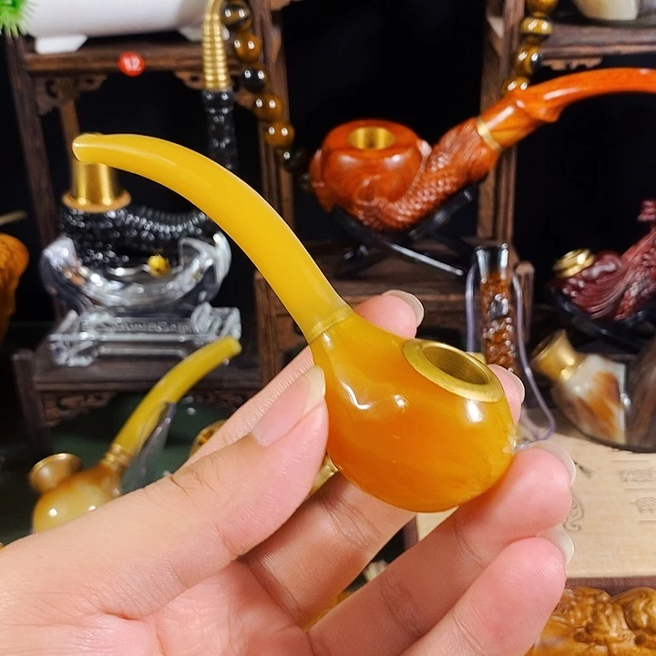 高端定制牛角手工斗