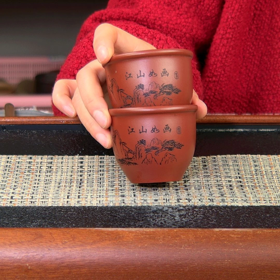 【闪购商品】紫砂茶杯高货放漏