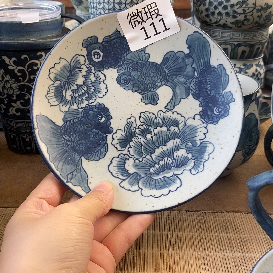 张***岁手工手绘青花高温陶瓷