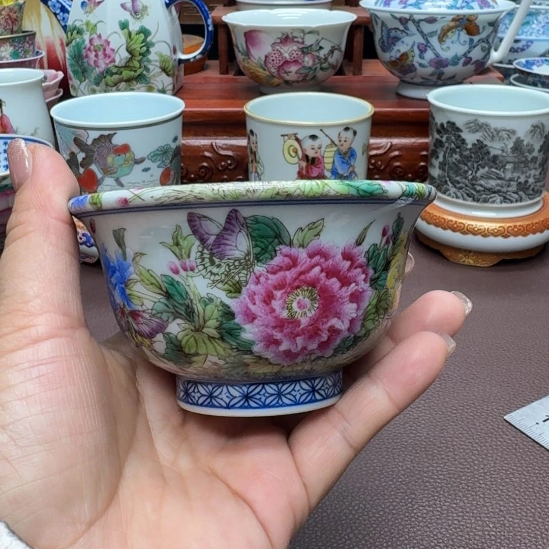 瓷片景德镇仿古手工制作精品展示