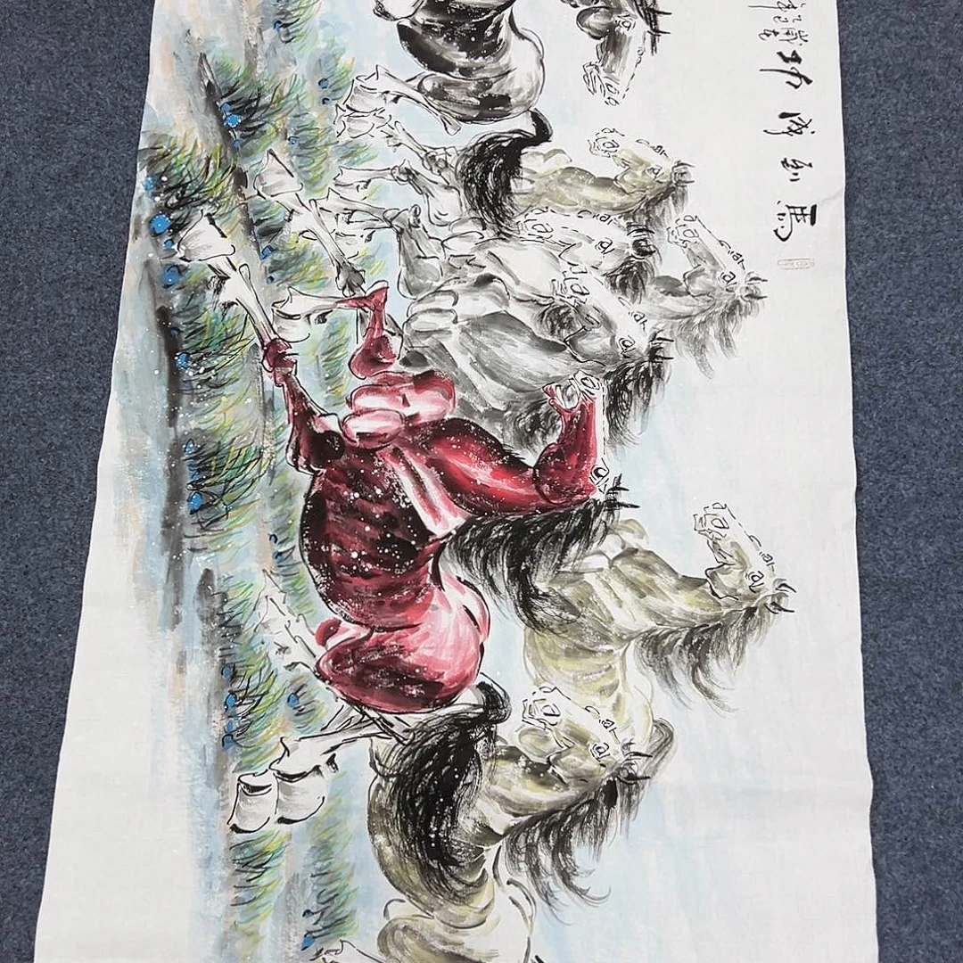 国画国画作品宣纸纯手绘