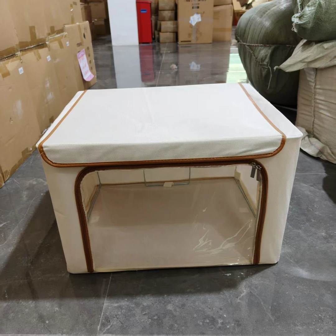 66L带盖收纳箱带透明单窗