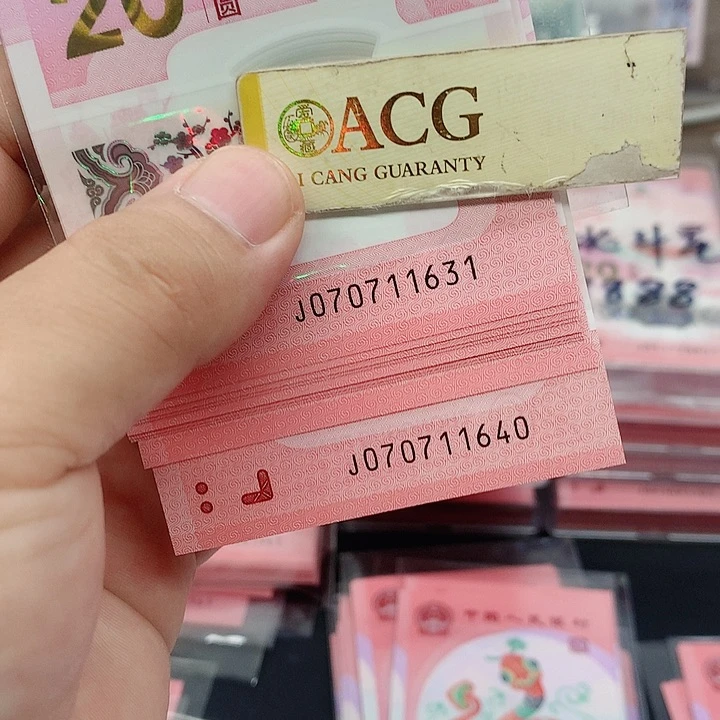 塑料蛇钞标十 尾号1631一组