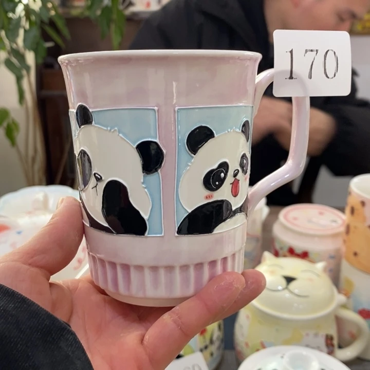 杯糖景德镇釉下彩手绘