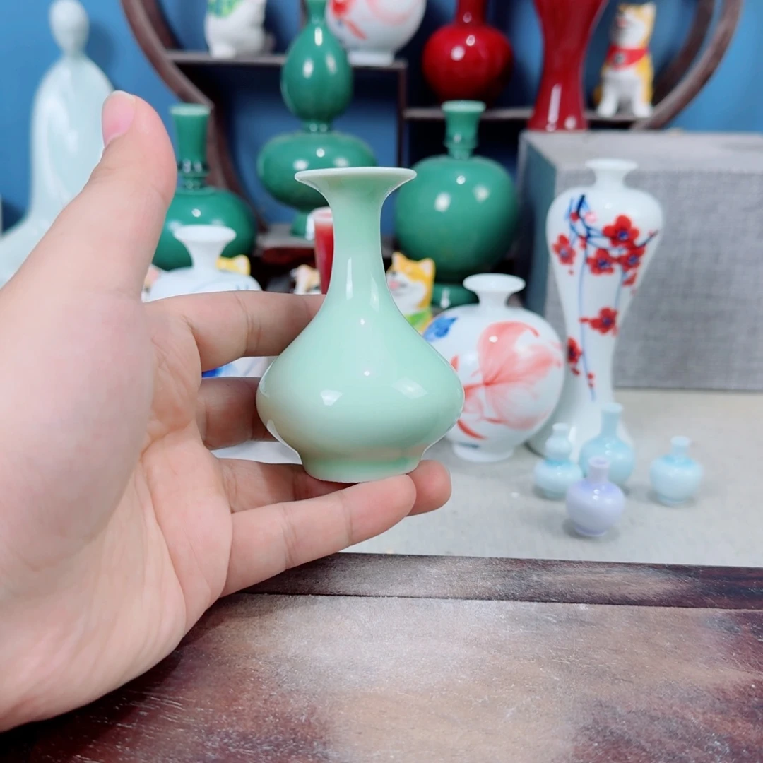 陶瓷手工小花器摆件