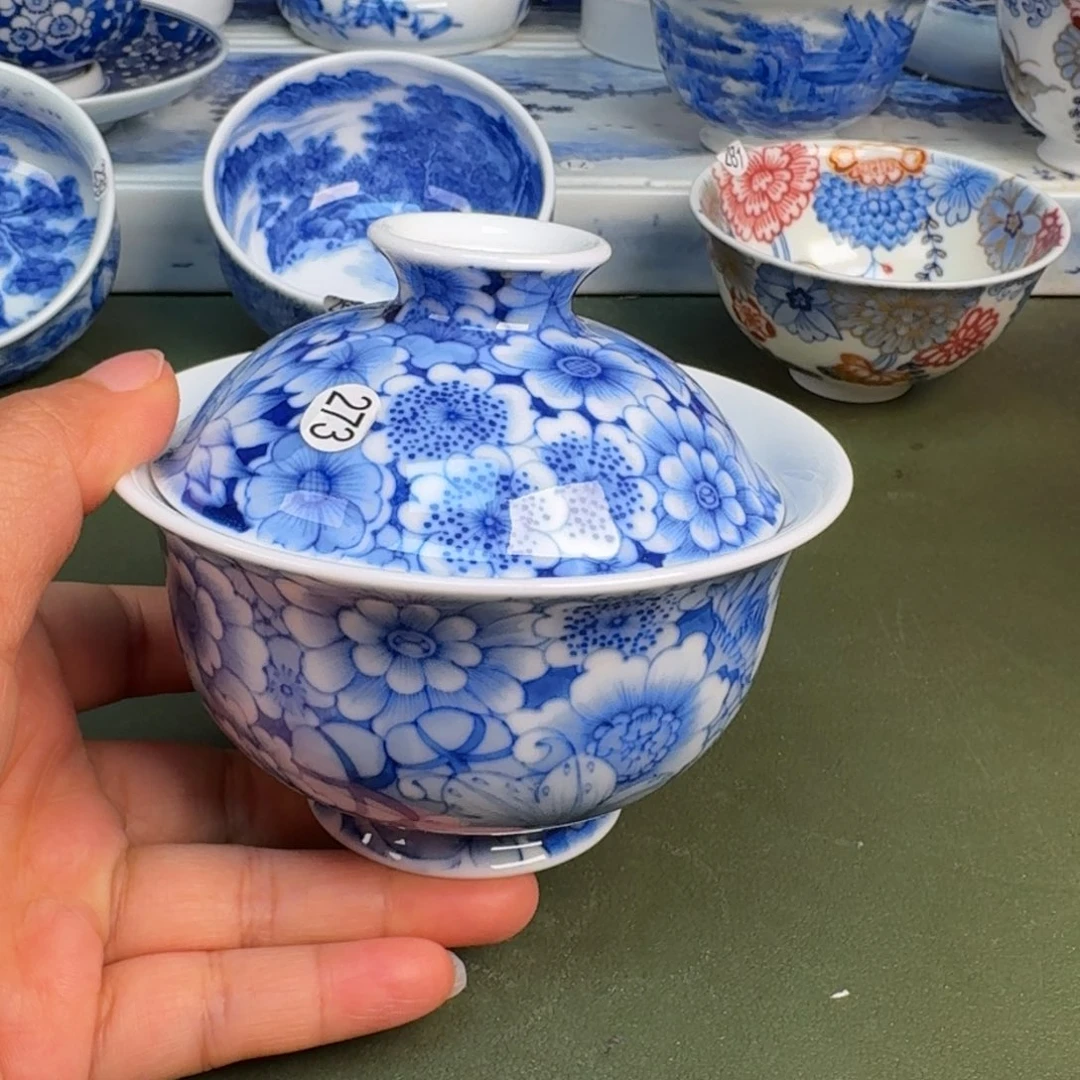 瓷景德镇纯手绘茶具圆圆273