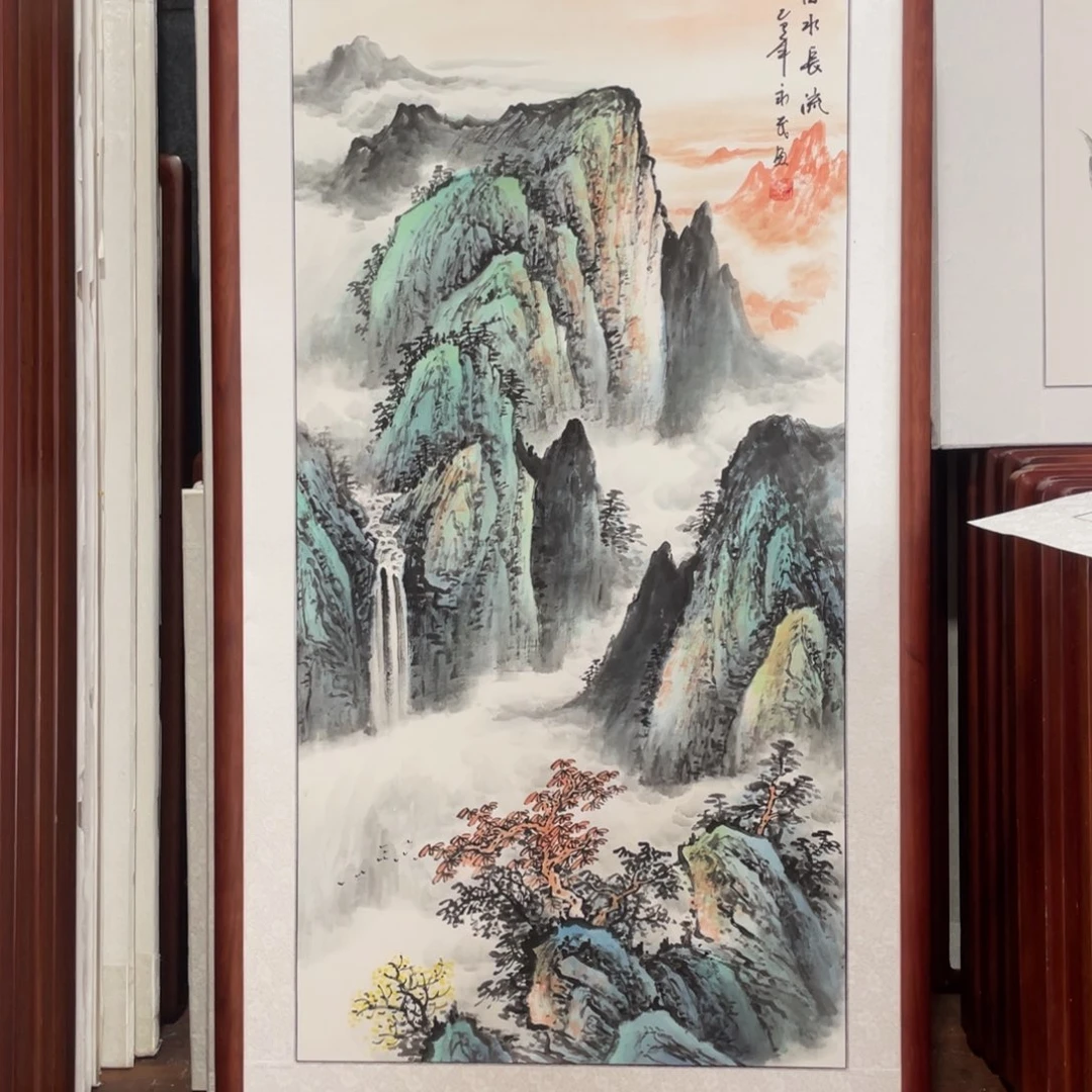 国画带框尺寸63*123厘米