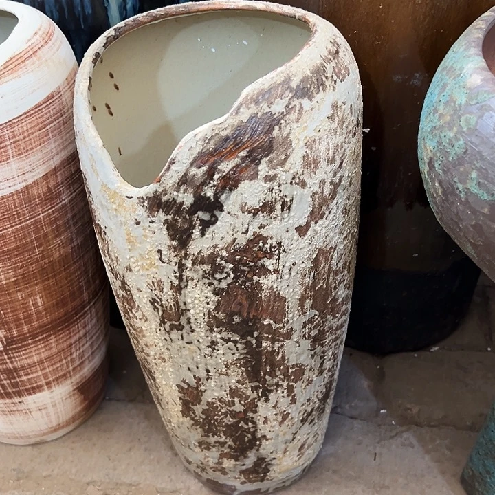 景德镇精品花盆栽口14高40