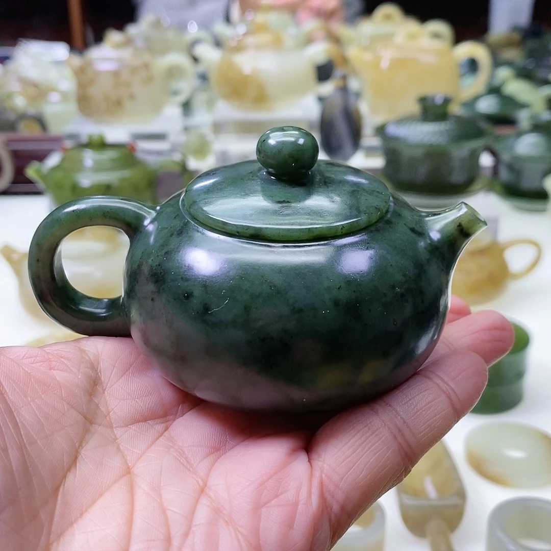 和田玉茶壶未镶嵌选****力