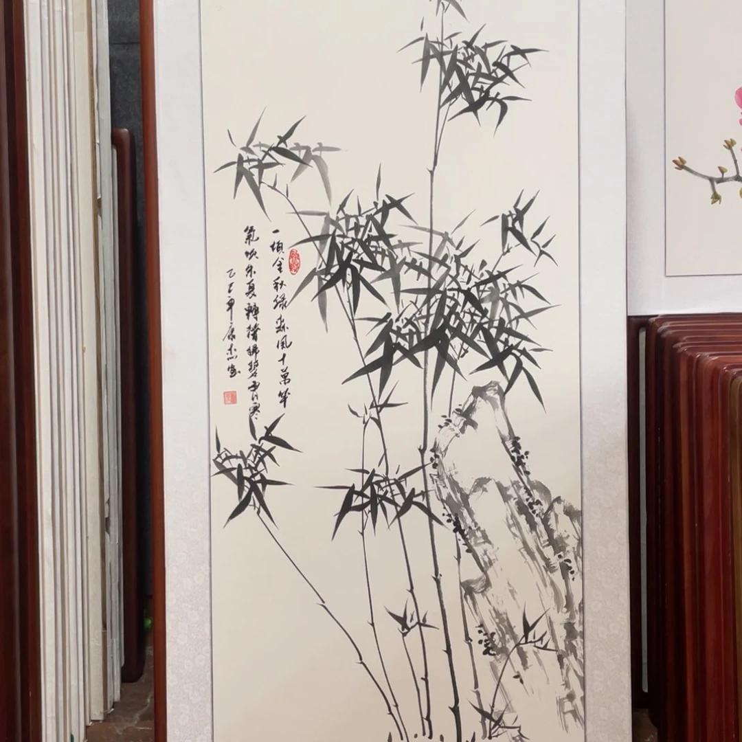 国画带框尺寸63*123厘米