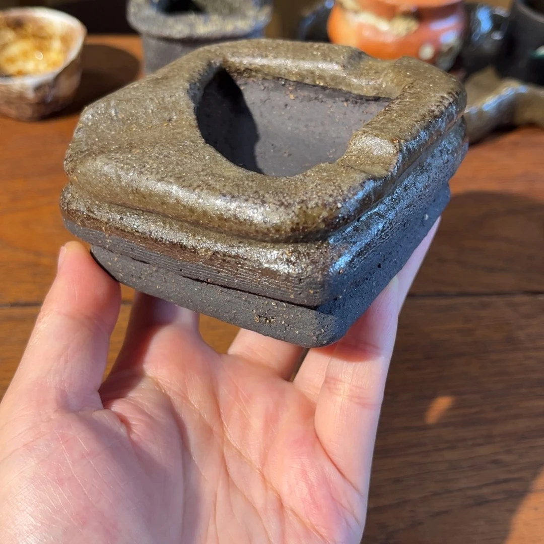 茶盏手作烟灰缸边长8.5