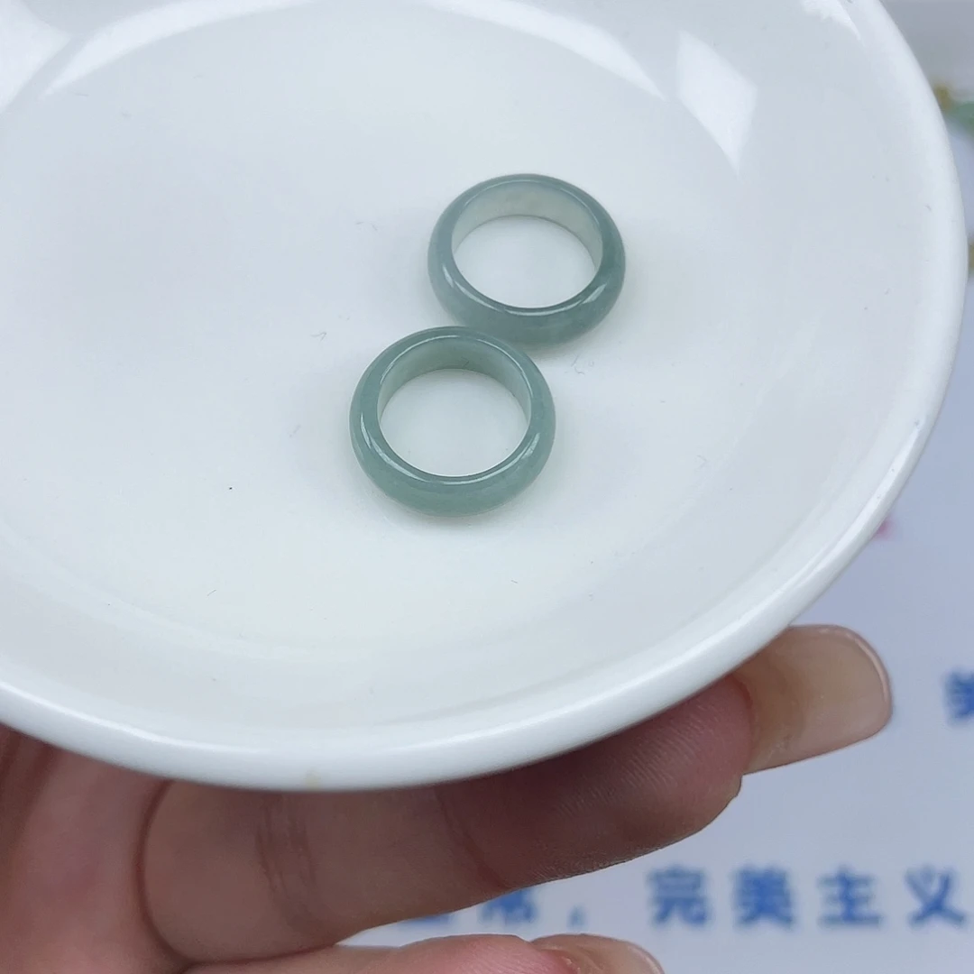 翡翠散珠翡翠跑环2颗