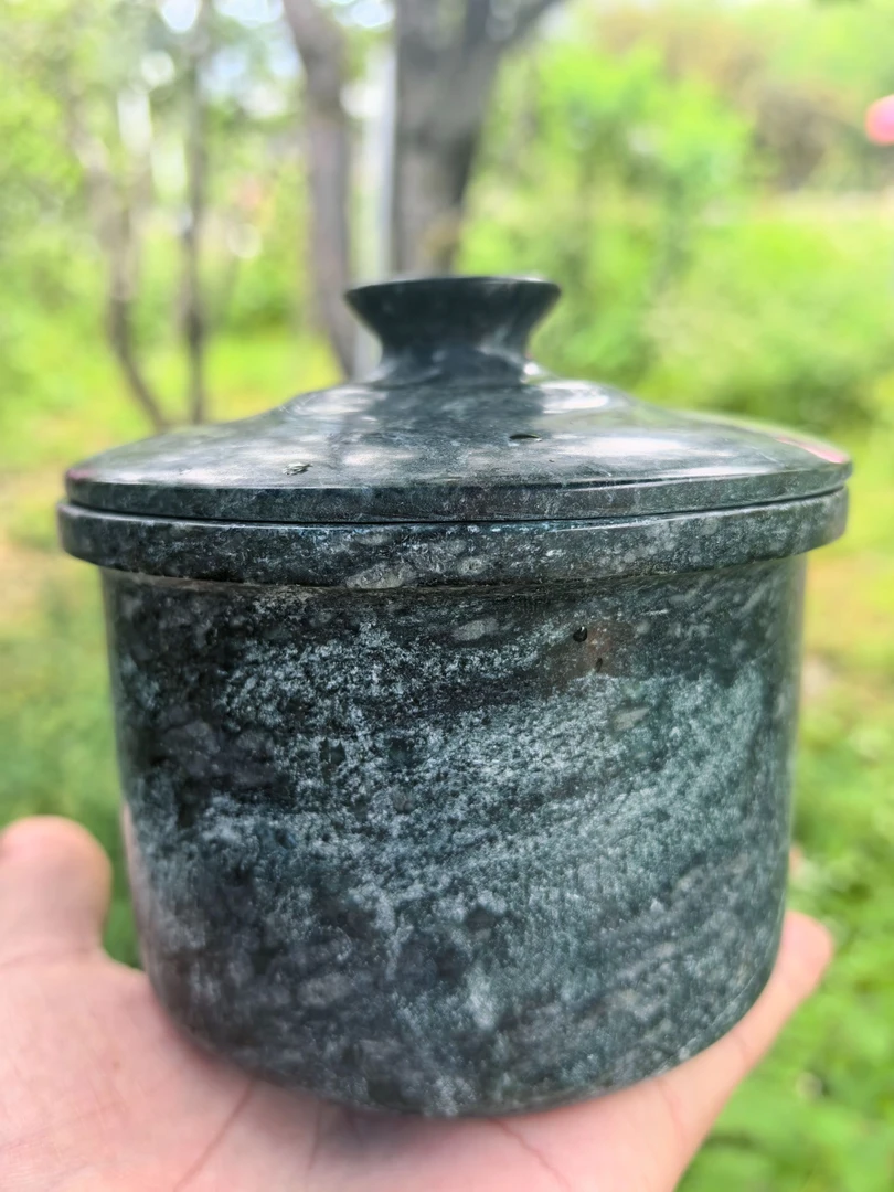 西藏 墨脱皂石精抛炖盅500ml