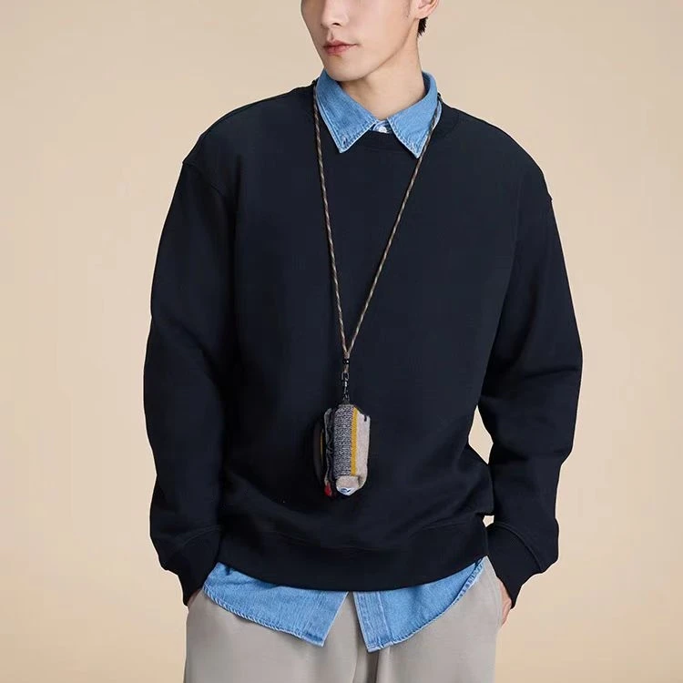 SC24471 高克重棉质大毛圈字母绣花圆领卫衣