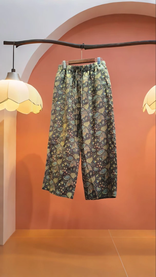 汉麻时尚九分烟管裤