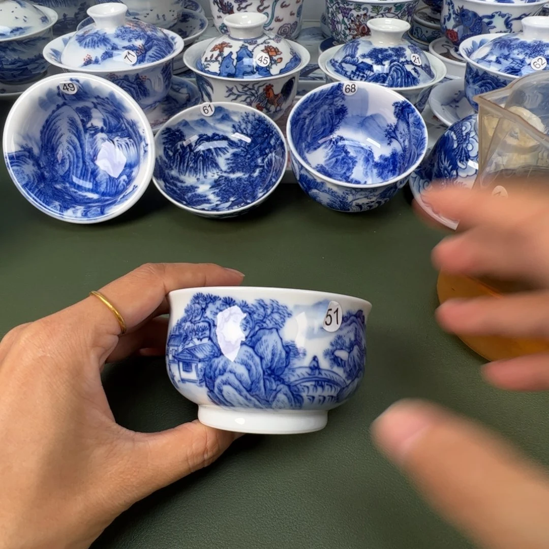 景德镇纯手工纯手绘茶具木木51