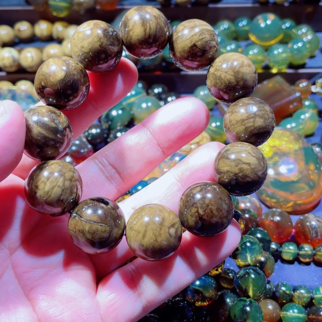 未镶嵌项链琥珀天然