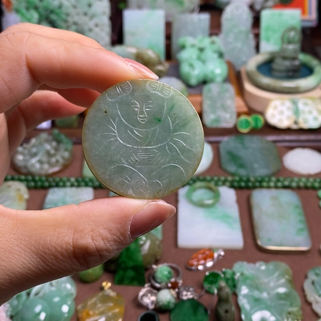翡翠未镶嵌挂件11111111111