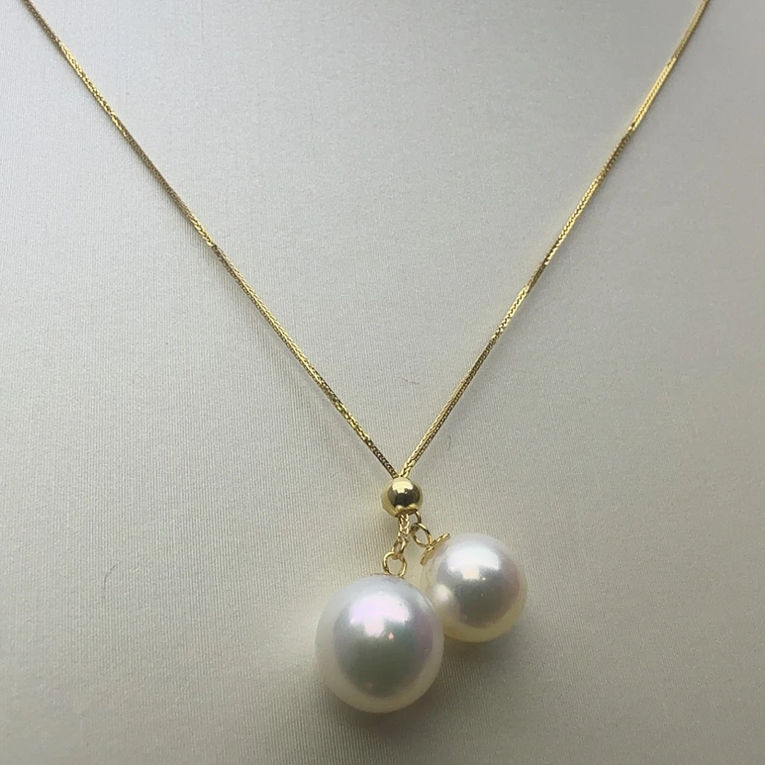海水珍珠18K金镶嵌颈饰