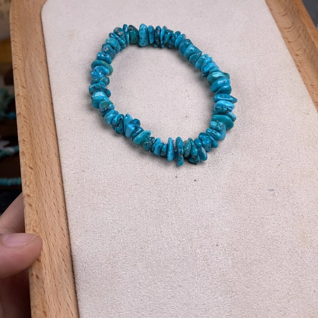 淡***香绿松石未镶嵌绿松石手串