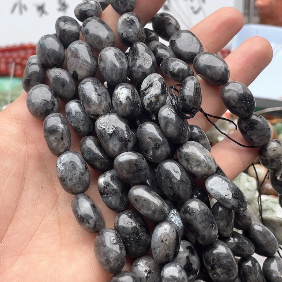 玛瑙/玉髓合金珠宝半成品一条装黑闪光随行珠卡11+mm