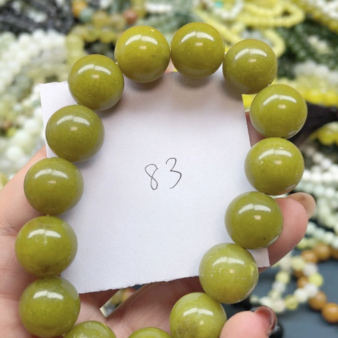 未镶嵌蛇纹石玉手链