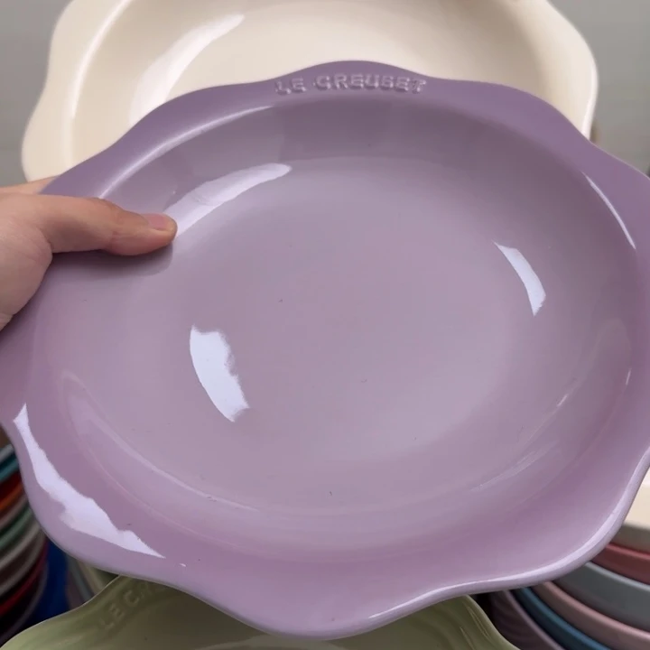 瓷片微瑕2个9英寸花韵盘