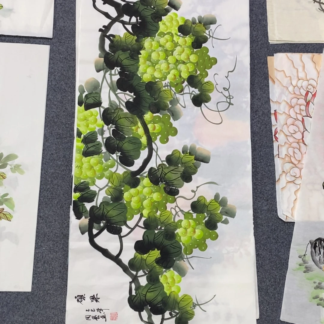 国画尺寸100✖️50三尺手绘画