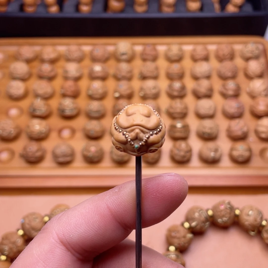 猴头核桃手串猴头核桃金蟾拜佛