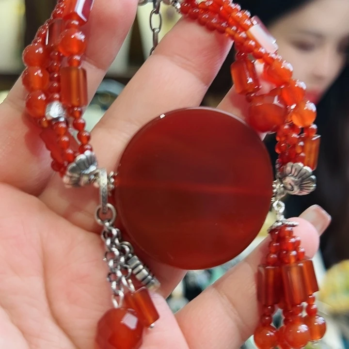 玛瑙手链未镶嵌古风