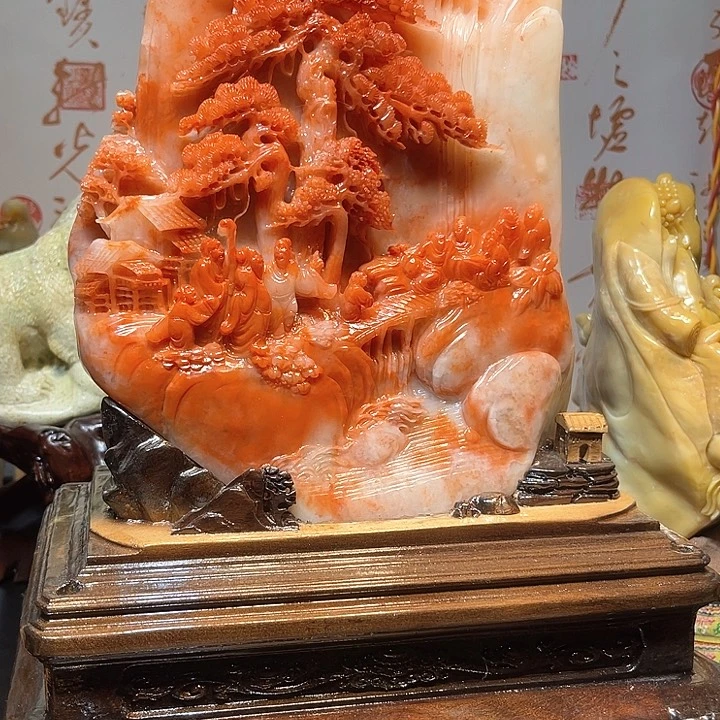 寿山石雕刻工艺山水